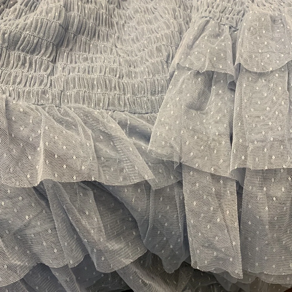 Anthropologie Maeve ruffle dotted skirt new pick size_5